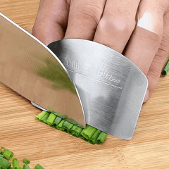 Stainless Steel Finger Guard for Slicing - Kitchen Cutting Protector