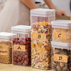 36pcs 96pcs Waterproof Cork Name Stickers Tearable Classification Label Stickers