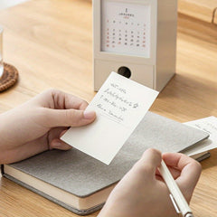 Creative Pen Holder Calendar Storage Box 2 In 1