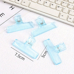 4PCS Transparent Long Tail Clip Acrylic Storage Clip