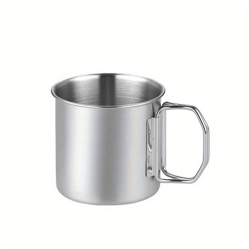 Stainless Steel Folding Water Cup Vintage Mugs For Outdoor Camping