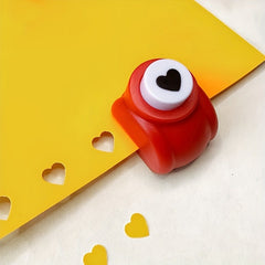 3pcs Mini And Paper Embossing Machine Portable Love Shaped Paper Art Hand Punch