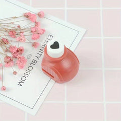 3pcs Mini And Paper Embossing Machine Portable Love Shaped Paper Art Hand Punch