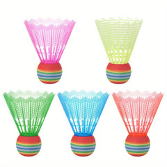 6pcs Colorful Badminton Shuttlecocks Durable Training Ball