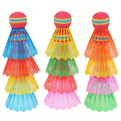 6pcs Colorful Badminton Shuttlecocks Durable Training Ball
