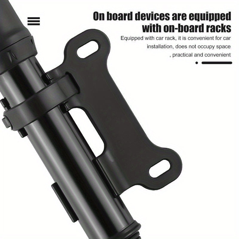 100Psi Mini Bike Pump Aluminum Alloy Hand Air Pump Tire Inflator