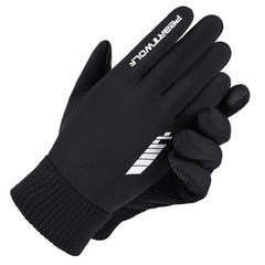 Windproof Waterproof Full Fingered Cycling Gloves Touch Screen Winter Sports Men