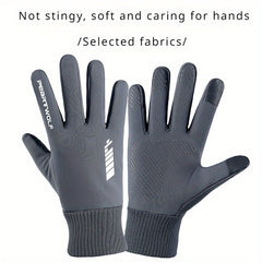 Windproof Waterproof Full Fingered Cycling Gloves Touch Screen Winter Sports Men