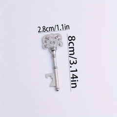 2pcs DIY Key Shape Bottle Opener Pendant Retro Accessories