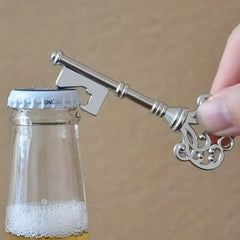 2pcs DIY Key Shape Bottle Opener Pendant Retro Accessories