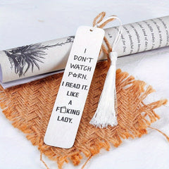 Funny Bookmark with Tassel for Book Lover Gift