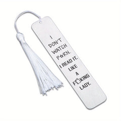 Funny Bookmark with Tassel for Book Lover Gift