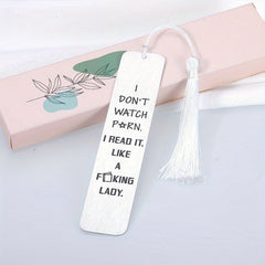 Funny Bookmark with Tassel for Book Lover Gift