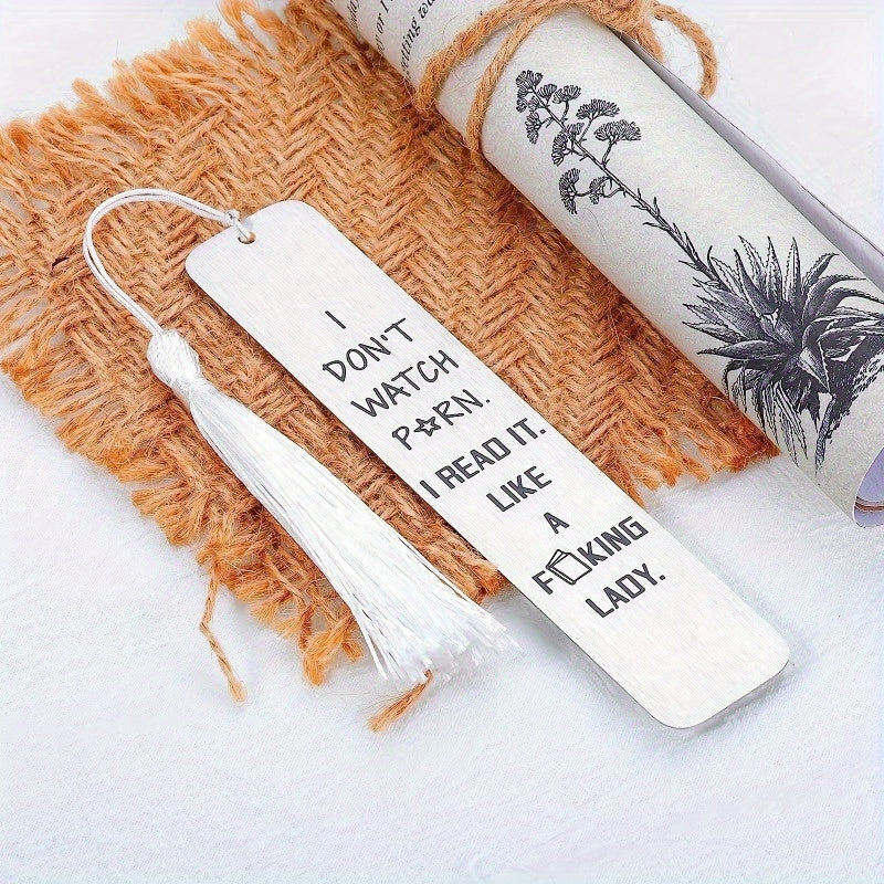 Funny Bookmark with Tassel for Book Lover Gift