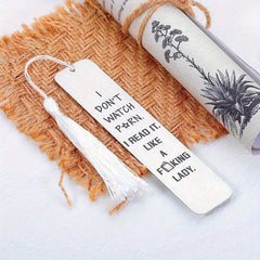 Funny Bookmark with Tassel for Book Lover Gift