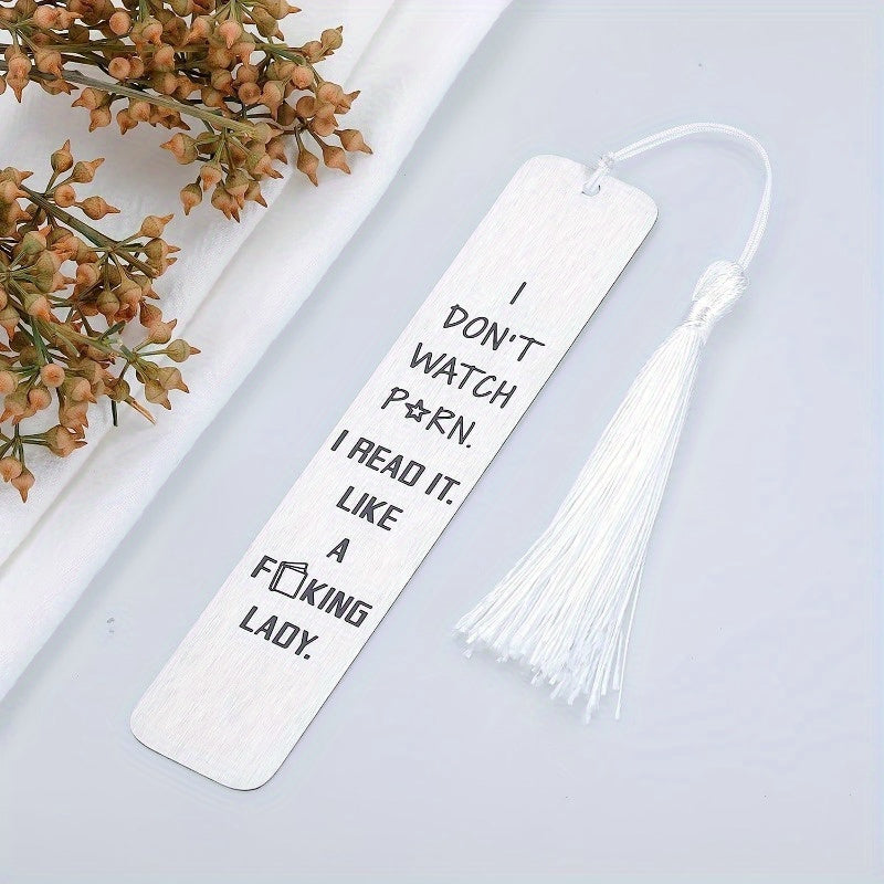 Funny Bookmark with Tassel for Book Lover Gift