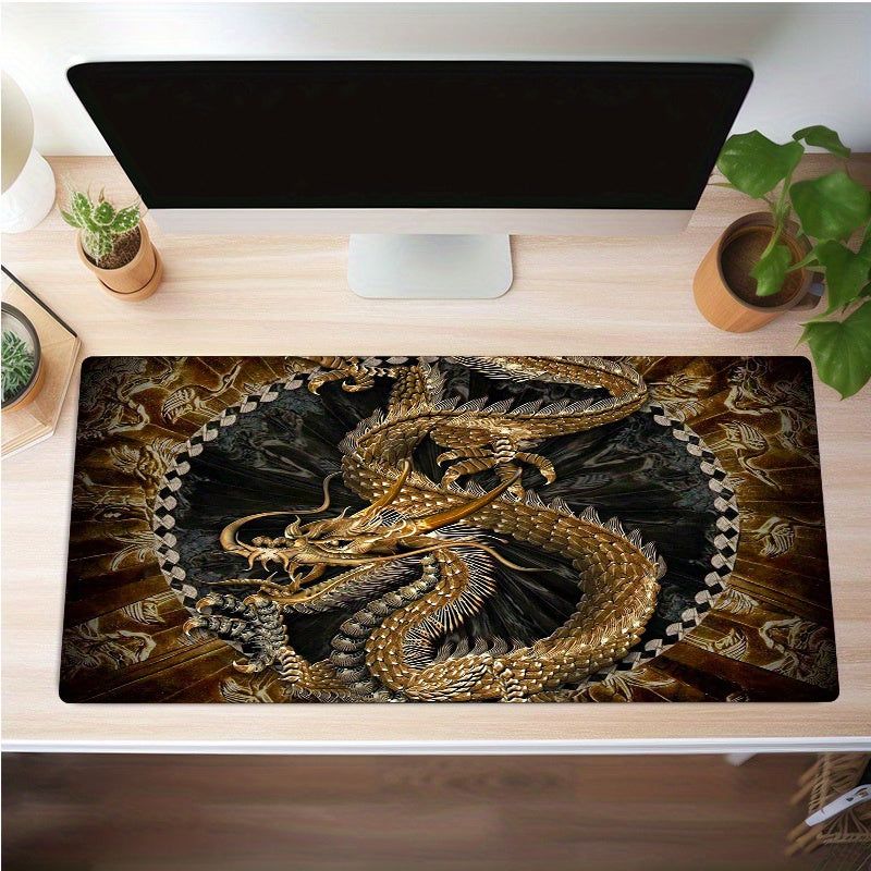 Golden Dragon Mouse Pad Waterproof Non-slip Keyboard Pad