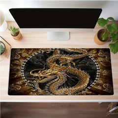 Golden Dragon Mouse Pad Waterproof Non-slip Keyboard Pad