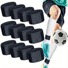 4pcs Football Knee Pads Adjustable Shin Immobilisers Sports Training