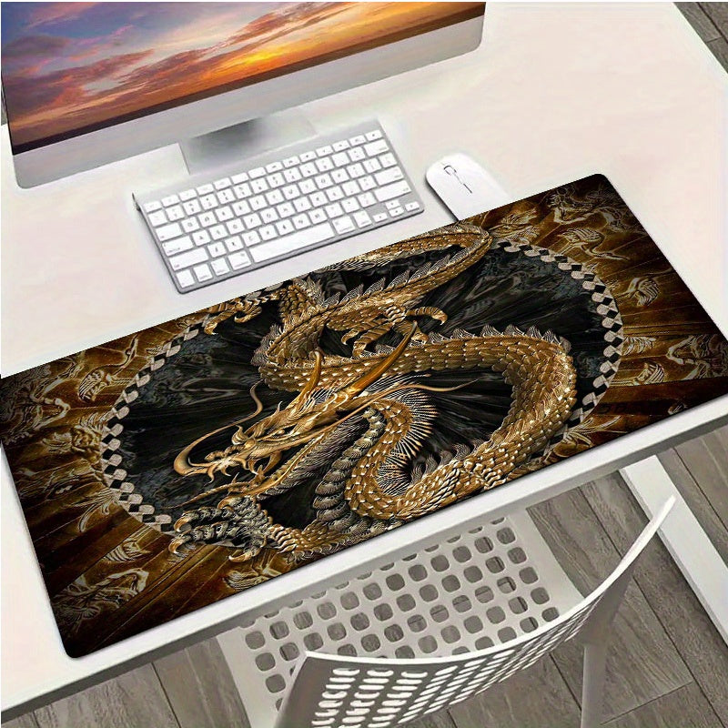Golden Dragon Mouse Pad Waterproof Non-slip Keyboard Pad