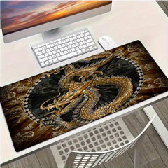 Golden Dragon Mouse Pad Waterproof Non-slip Keyboard Pad