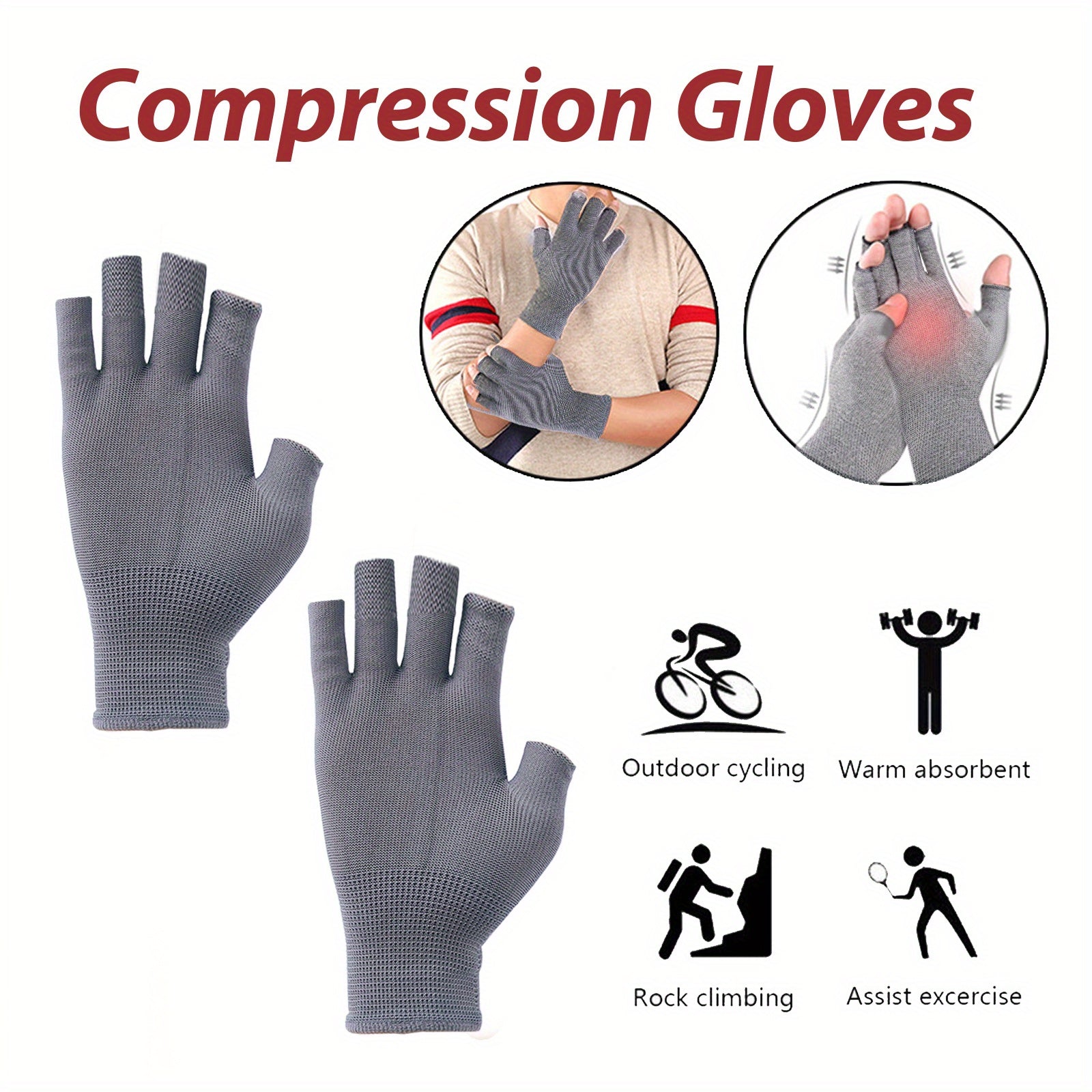 Touch Screen Compression Therapy Gloves - Stay Warm and Mobile