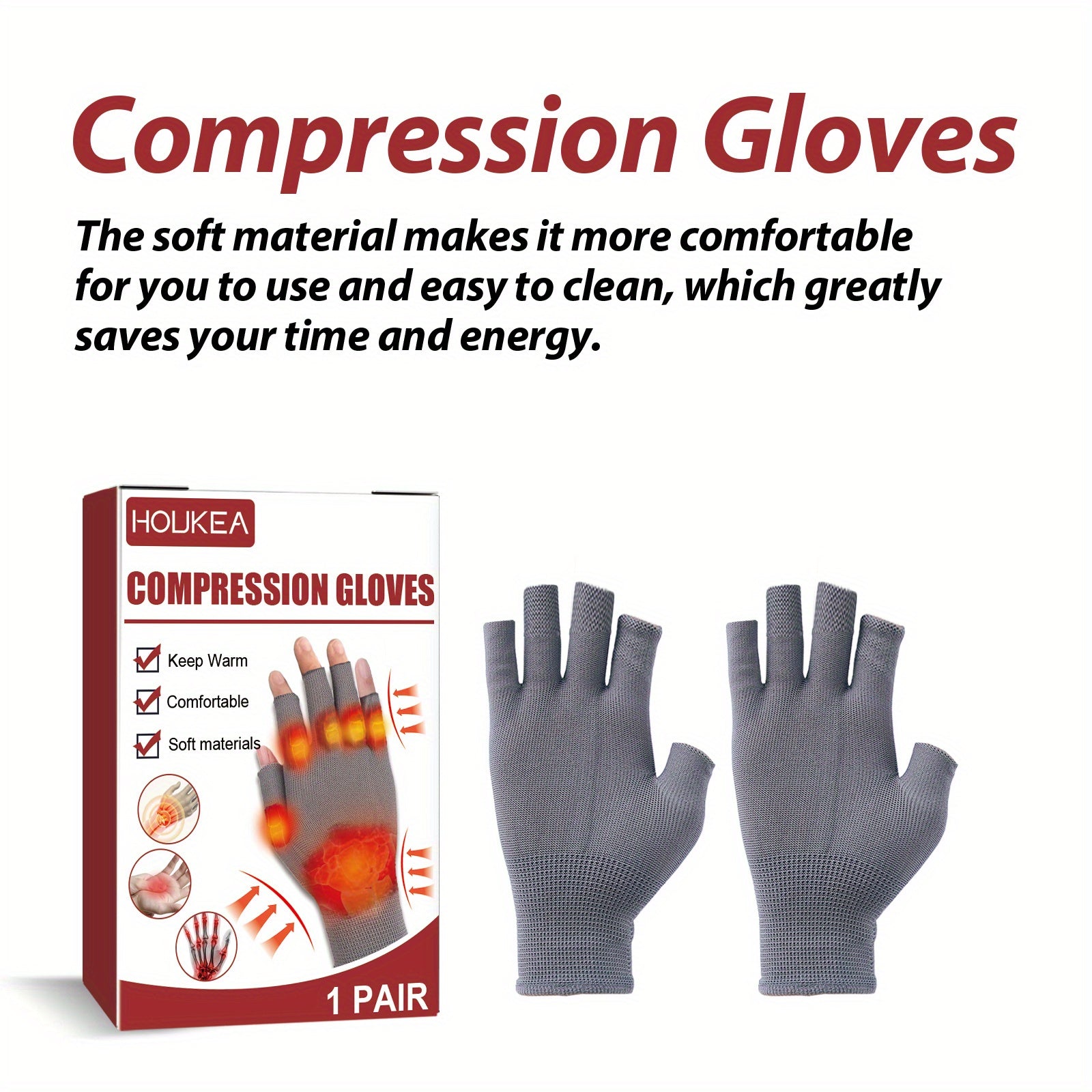 Touch Screen Compression Therapy Gloves - Stay Warm and Mobile