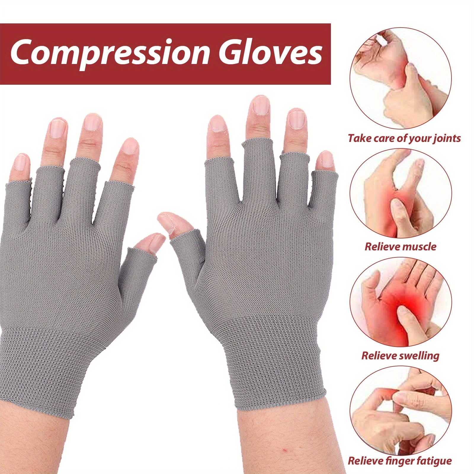 Touch Screen Compression Therapy Gloves - Stay Warm and Mobile