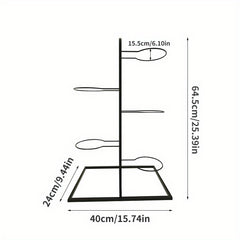 5 Layer Ball Rack Display Holder for Basketball Football Volleyball