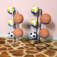 5 Layer Ball Rack Display Holder for Basketball Football Volleyball