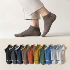 Men's Solid Liner Anklets Socks Soft Breathable Sweat Absorbent Outdoor Wear