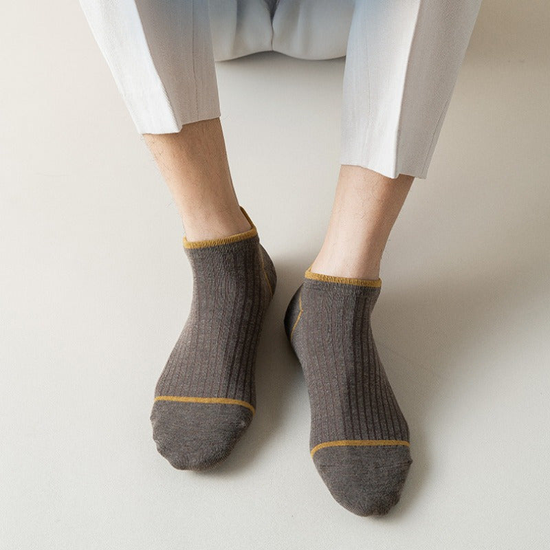 Men's Solid Liner Anklets Socks Soft Breathable Sweat Absorbent Outdoor Wear