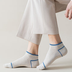 Men's Solid Liner Anklets Socks Soft Breathable Sweat Absorbent Outdoor Wear