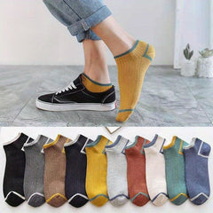 Men's Solid Liner Anklets Socks Soft Breathable Sweat Absorbent Outdoor Wear
