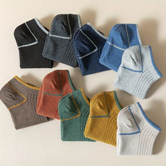 Men's Solid Liner Anklets Socks Soft Breathable Sweat Absorbent Outdoor Wear