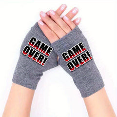 Winter Warm Knitted Fingerless Gloves Anti Cold Proof Half Finger Gloves