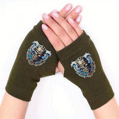 Retro Skeleton Fingerless Gloves & Arm Sleeves