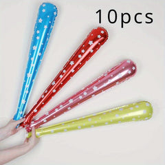 10pcs Inflatable Cheering Stick for Sports Games & Party