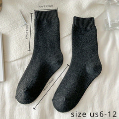 5 Pairs Men's Crew Thermal Socks, Multiple Colors, Breathable & Comfy