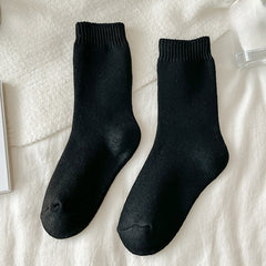 5 Pairs Men's Crew Thermal Socks, Multiple Colors, Breathable & Comfy