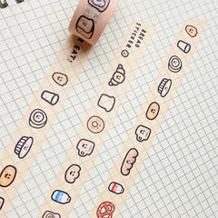 2pcs Bear Tape Journal Decoration Diy Tape Colorful Cartoon Tape