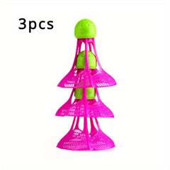 3PCS Windproof Badminton Shuttlecock For Training Multicolor