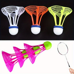 3PCS Windproof Badminton Shuttlecock For Training Multicolor