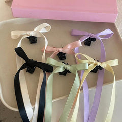 Ballet Hair Accessories Ribbon Bow Tie Hair Clip