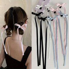 Ballet Hair Accessories Ribbon Bow Tie Hair Clip