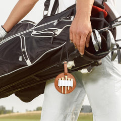 Outdoor Golf Stud Insert Bag Leather Waist Hanging Storage