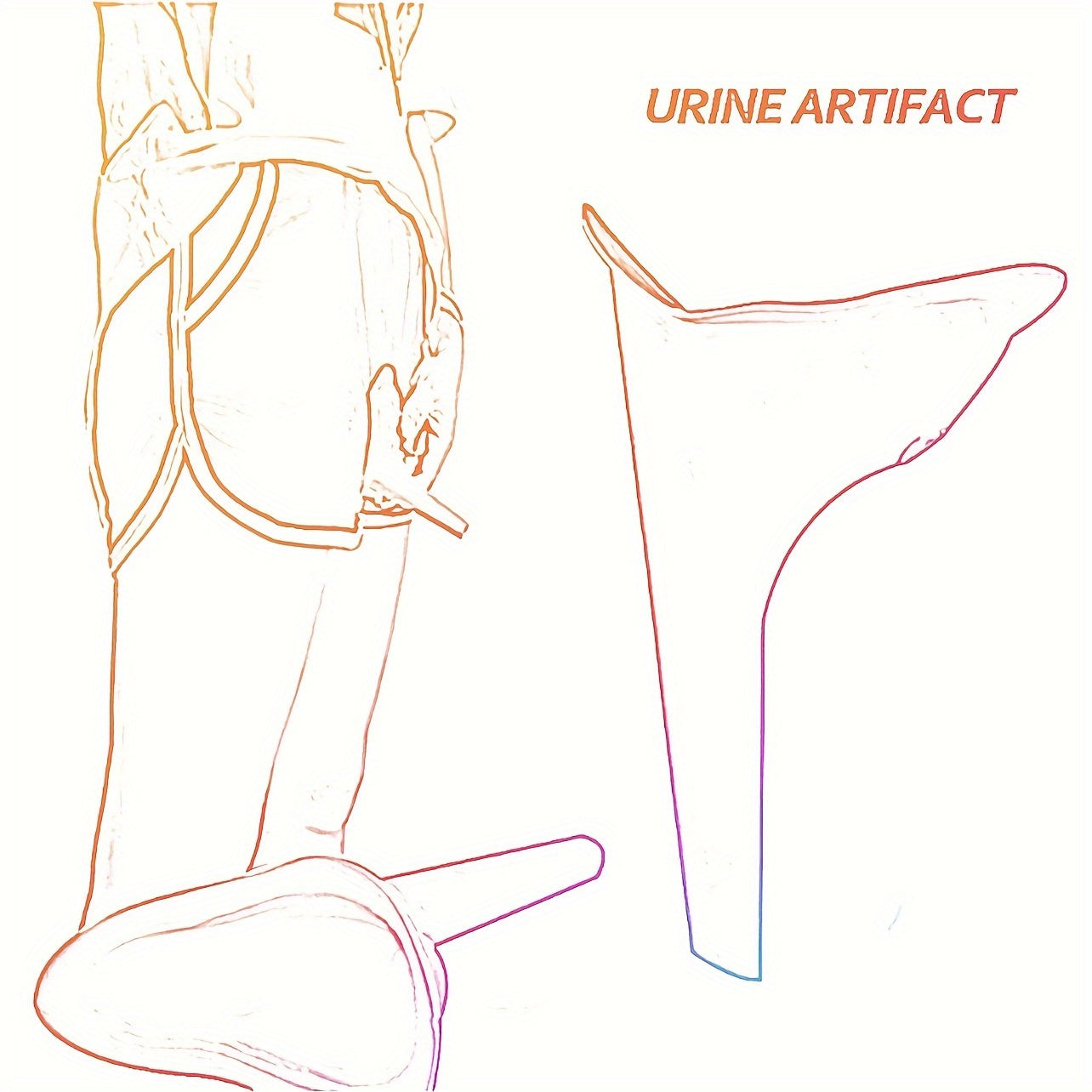 Portable Emergency Urinal Women Outdoor Standing Urinal