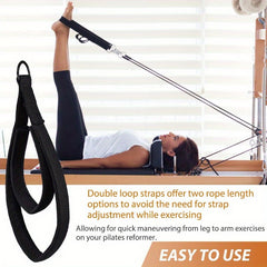 2pcs Yoga Double Loop Straps D Ring Straps For Home Gym Exercise