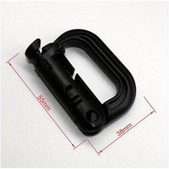 10pcs 25mm Webbing D Ring Grimlock Steel Lock Spring Hook