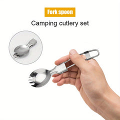 1pc Outdoor Camping Tableware Set with Storage Bag